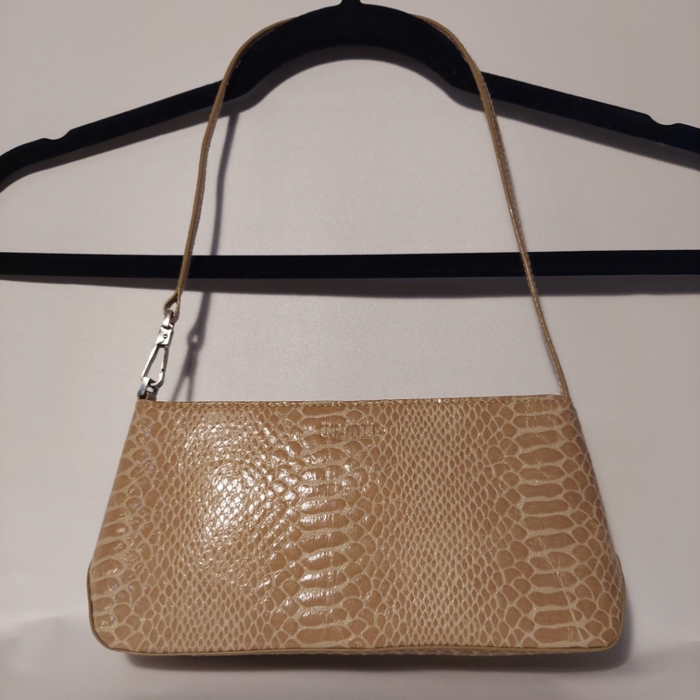 Unlisted by Kenneth Cole Production Embossed Print Hand Bag Purse
